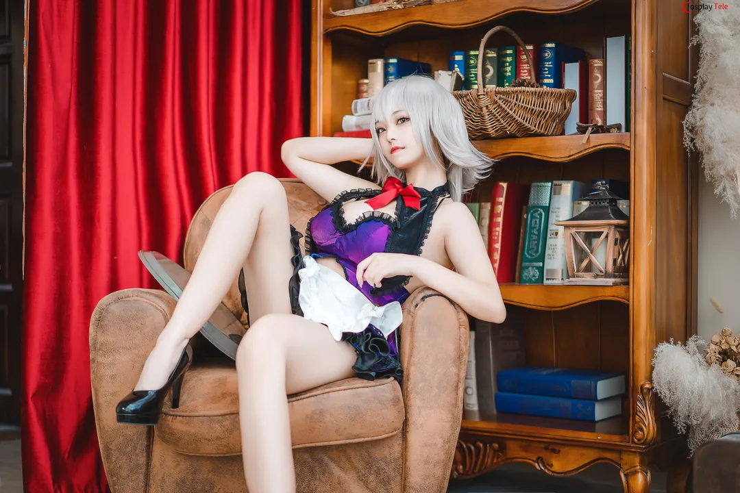 Meeu (蜜汁猫裘) cosplay Jeanne Alter Maid – Fate/Grand Order “40 photos”
