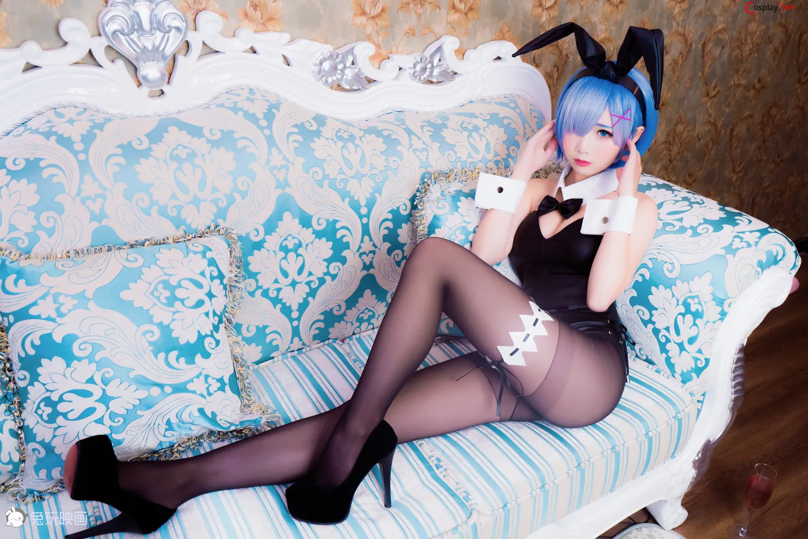 面饼仙儿 (MBxer_cos) cosplay Rem Bunny Girl – Re:Zero “52 photos”
